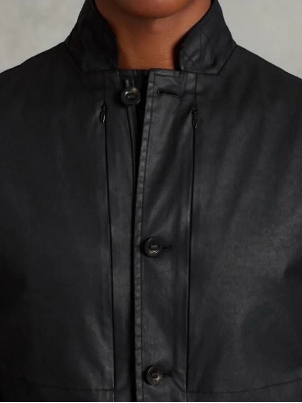 John Varvatos Collection Coated Stand collar Jacket Size EU 50 USA 40
